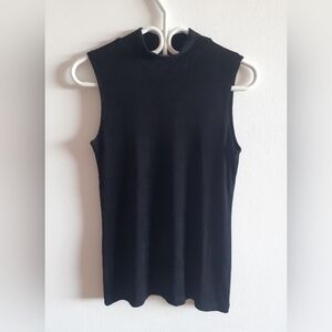 Sleeveless Slinky Mock-neck Top, medium